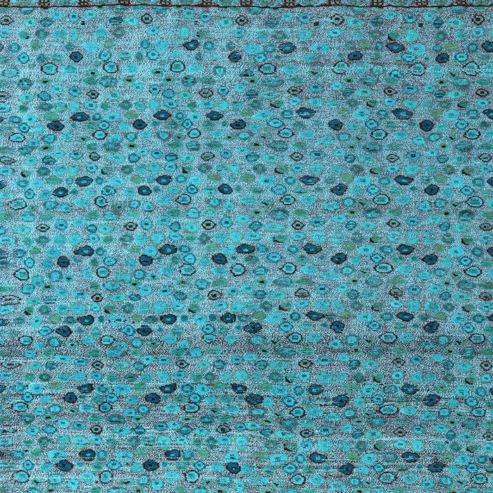 Square Abstract Light Blue Modern Rug, abs4831lblu