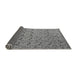 Sideview of Abstract Gray Modern Rug, abs4831gry