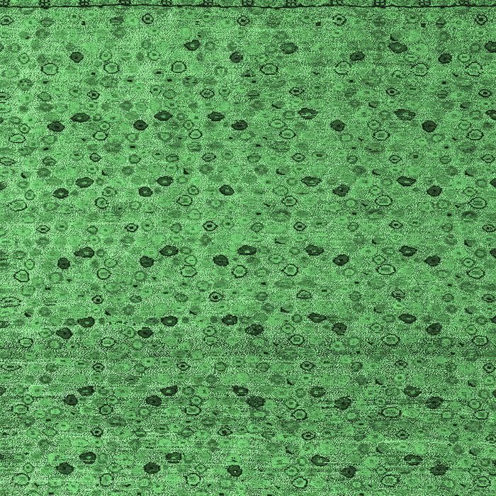 Square Machine Washable Abstract Emerald Green Modern Area Rugs, wshabs4831emgrn