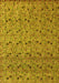 Machine Washable Abstract Yellow Modern Rug, wshabs4831yw