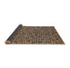 Sideview of Abstract Bakers Brown Modern Rug, abs4832