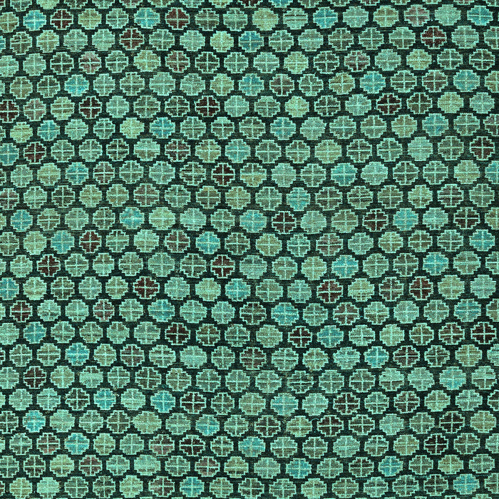 Machine Washable Abstract Turquoise Modern Area Rugs, wshabs4832turq