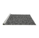 Sideview of Machine Washable Abstract Gray Modern Rug, wshabs4832gry