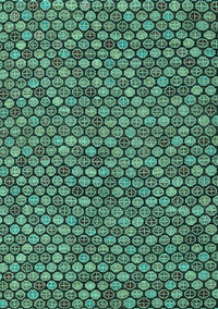 Abstract Turquoise Modern Rug, abs4832turq