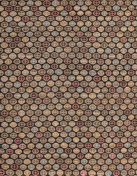 Machine Washable Abstract Bakers Brown Rug, wshabs4832