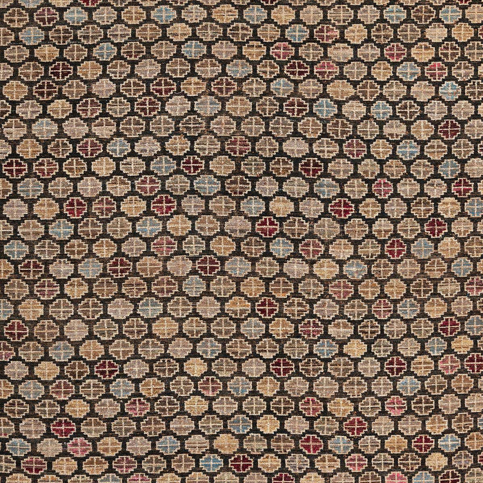 Machine Washable Abstract Bakers Brown Rug, wshabs4832