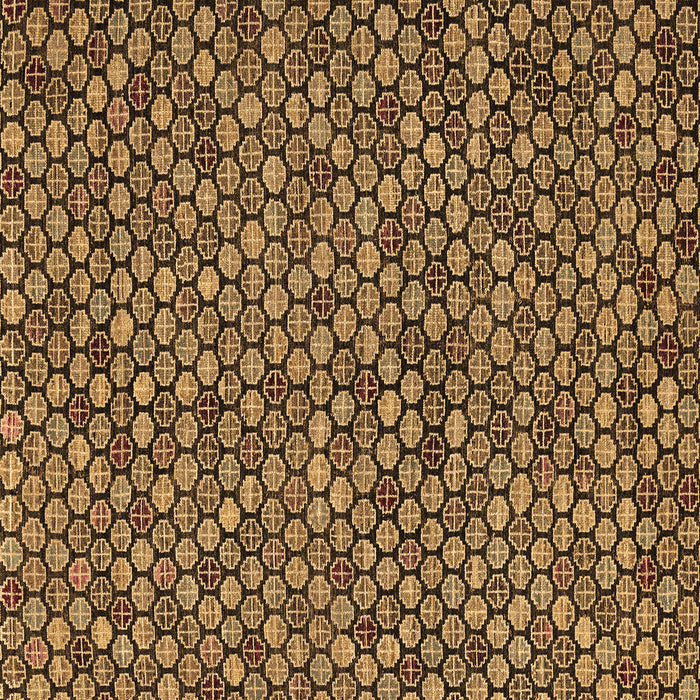 Square Machine Washable Abstract Brown Modern Rug, wshabs4832brn