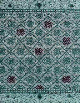 Abstract Dark Blue Grey Blue Modern Rug, abs4833