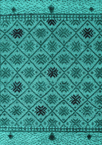 Abstract Turquoise Modern Rug, abs4833turq