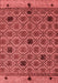 Abstract Red Modern Area Rugs