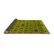 Sideview of Abstract Yellow Modern Rug, abs4833yw