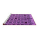 Sideview of Machine Washable Abstract Pink Modern Rug, wshabs4833pnk