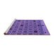 Sideview of Machine Washable Abstract Purple Modern Area Rugs, wshabs4833pur