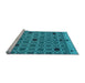 Sideview of Machine Washable Abstract Light Blue Modern Rug, wshabs4833lblu