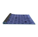 Sideview of Abstract Blue Modern Rug, abs4833blu