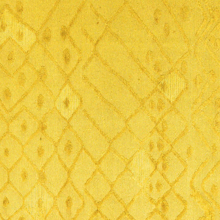 Square Machine Washable Solid Yellow Modern Rug, wshabs4834yw