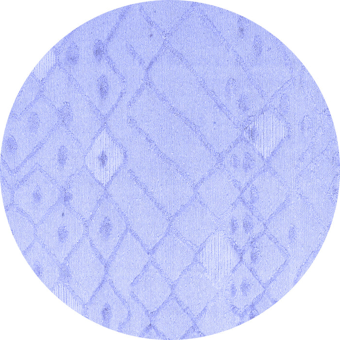 Round Solid Blue Modern Rug, abs4834blu