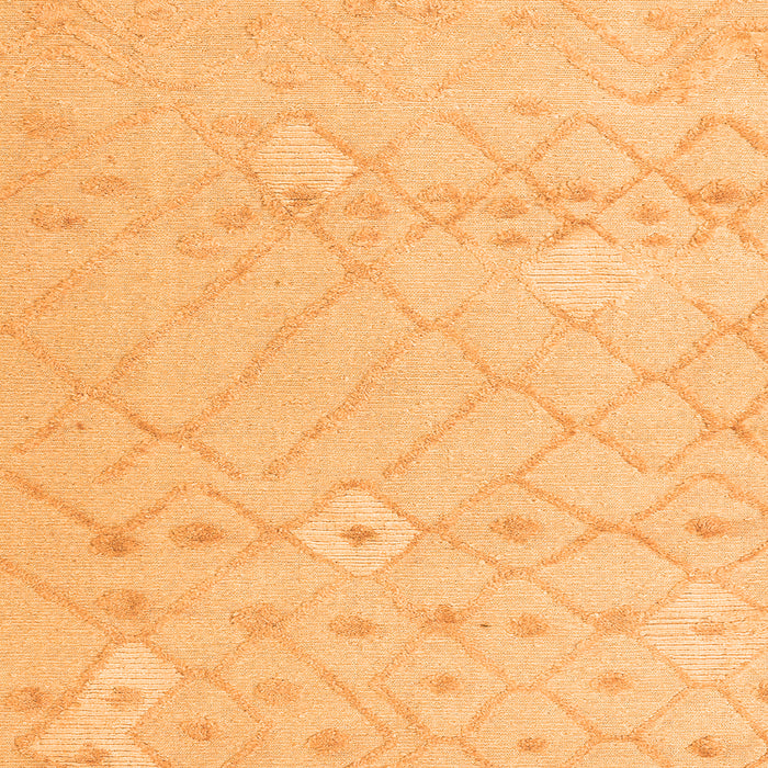 Square Machine Washable Solid Orange Modern Area Rugs, wshabs4834org