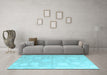 Machine Washable Abstract Light Blue Modern Rug in a Living Room, wshabs4835lblu