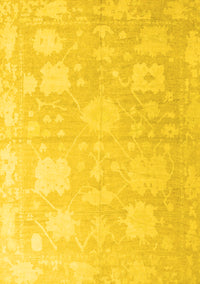 Abstract Yellow Modern Rug, abs4835yw