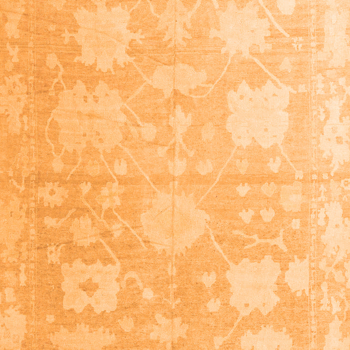 Machine Washable Abstract Orange Modern Area Rugs, wshabs4835org