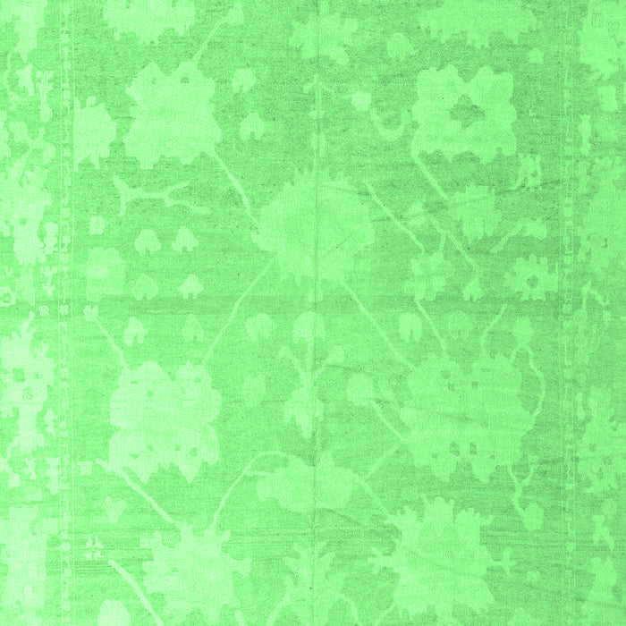 Machine Washable Abstract Emerald Green Modern Area Rugs, wshabs4835emgrn