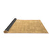 Sideview of Abstract Brown Modern Rug, abs4835brn