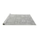 Sideview of Machine Washable Abstract Gray Modern Rug, wshabs4835gry