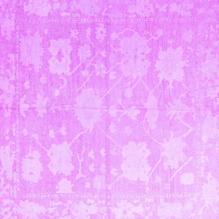 Square Abstract Purple Modern Rug, abs4835pur