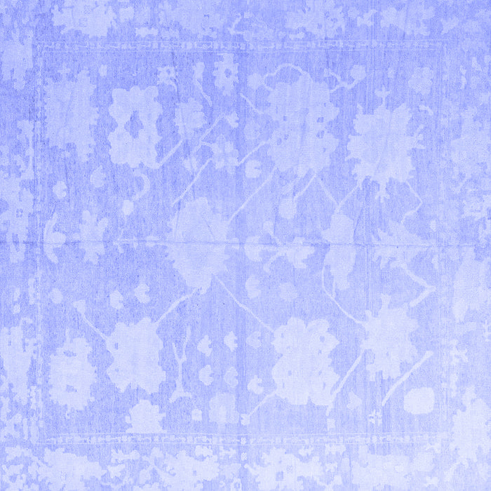 Square Machine Washable Abstract Blue Modern Rug, wshabs4835blu