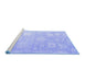 Sideview of Machine Washable Abstract Blue Modern Rug, wshabs4835blu