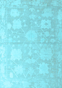 Abstract Light Blue Modern Rug, abs4835lblu