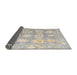 Sideview of Abstract Dark Gray Modern Rug, abs4836