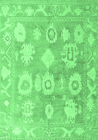 Abstract Emerald Green Modern Rug, abs4836emgrn