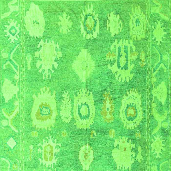 Machine Washable Abstract Green Modern Area Rugs, wshabs4836grn