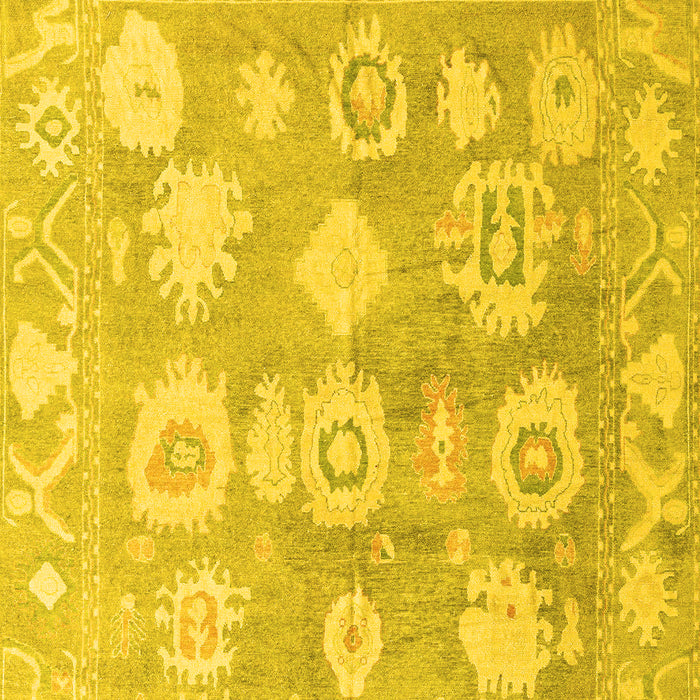 Machine Washable Abstract Yellow Modern Rug, wshabs4836yw