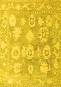 Abstract Yellow Modern Rug, abs4836yw