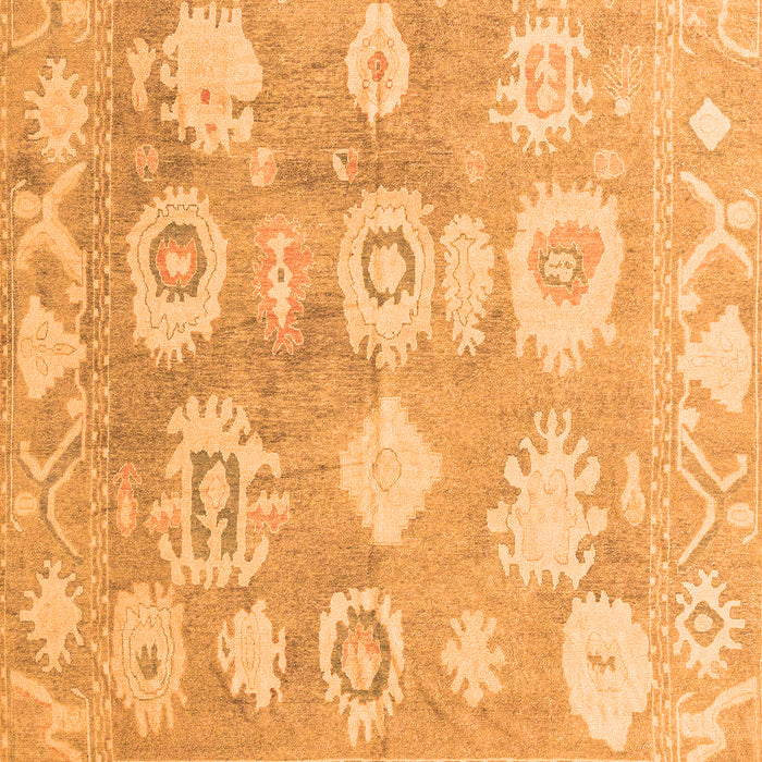 Machine Washable Abstract Orange Modern Area Rugs, wshabs4836org