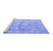 Sideview of Machine Washable Abstract Blue Modern Rug, wshabs4836blu