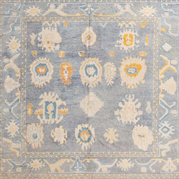 Square Machine Washable Abstract Dark Gray Rug, wshabs4836