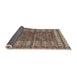 Sideview of Abstract Camel Brown Modern Rug, abs4837