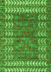 Abstract Green Modern Rug, abs4837grn