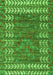 Abstract Green Modern Rug, abs4837grn