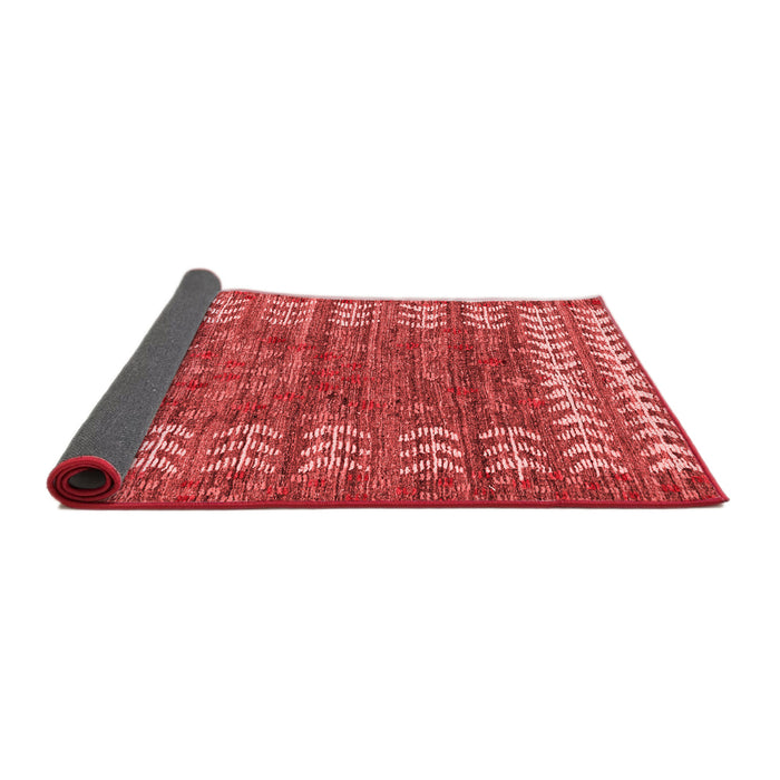 Abstract Red Modern Area Rugs