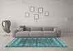 Machine Washable Abstract Light Blue Modern Rug in a Living Room, wshabs4837lblu