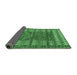 Sideview of Abstract Emerald Green Modern Rug, abs4837emgrn