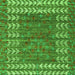 Square Machine Washable Abstract Green Modern Area Rugs, wshabs4837grn