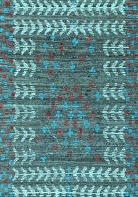 Abstract Light Blue Modern Rug, abs4837lblu