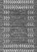 Machine Washable Abstract Gray Modern Rug, wshabs4837gry