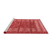 Modern Red Washable Rugs